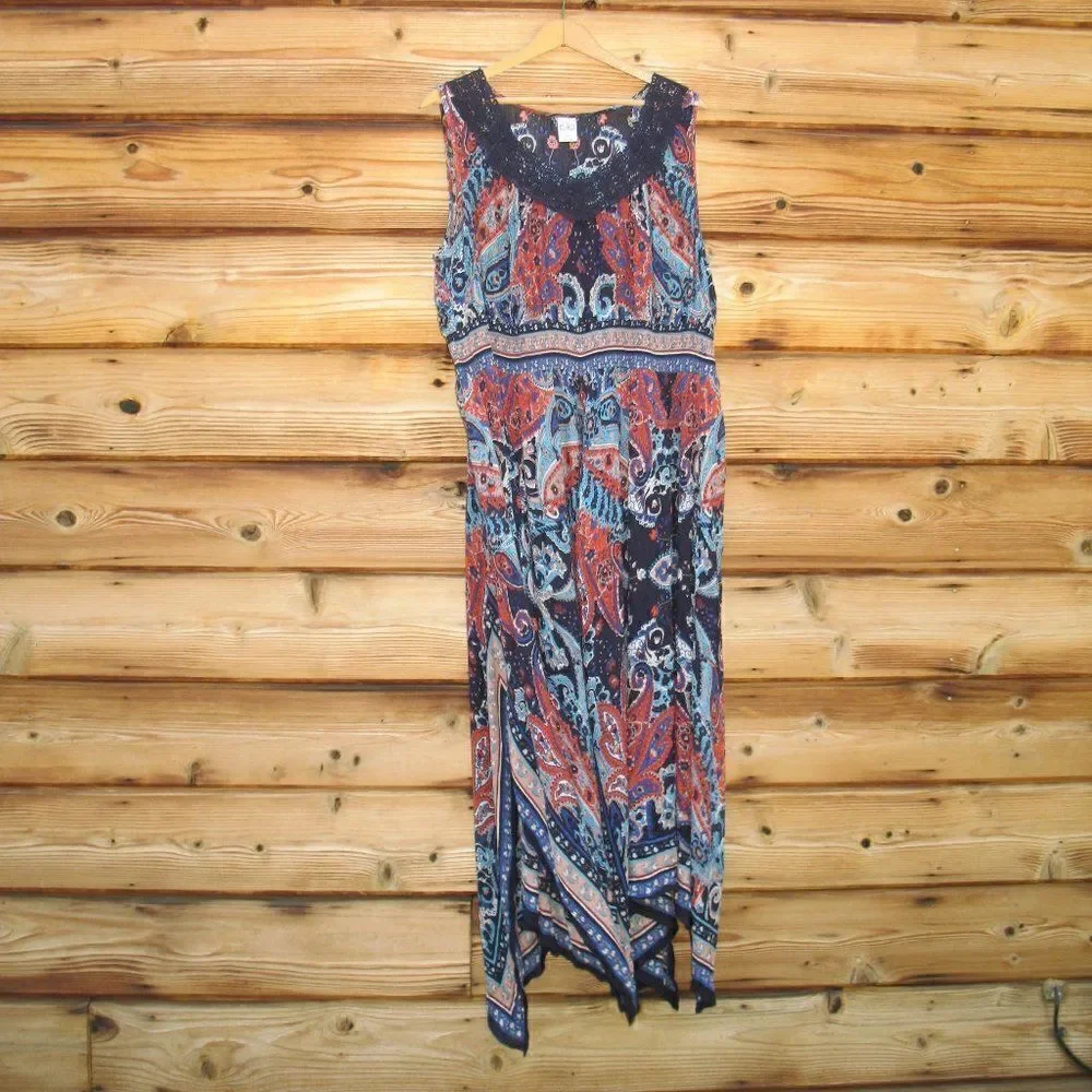 BILA Bohemian Print Maxi Dress